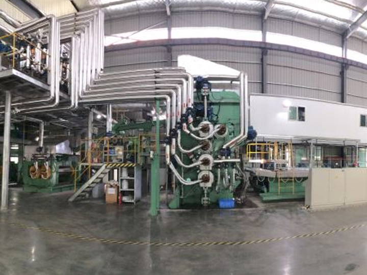 五辊压延生产线全景